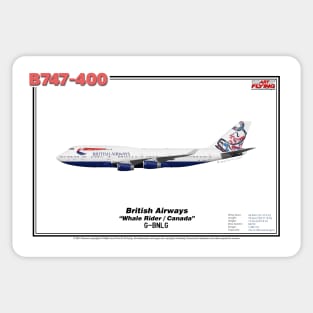 Boeing B747-400 - British Airways "Whale Rider / Canada" (Art Print) Sticker